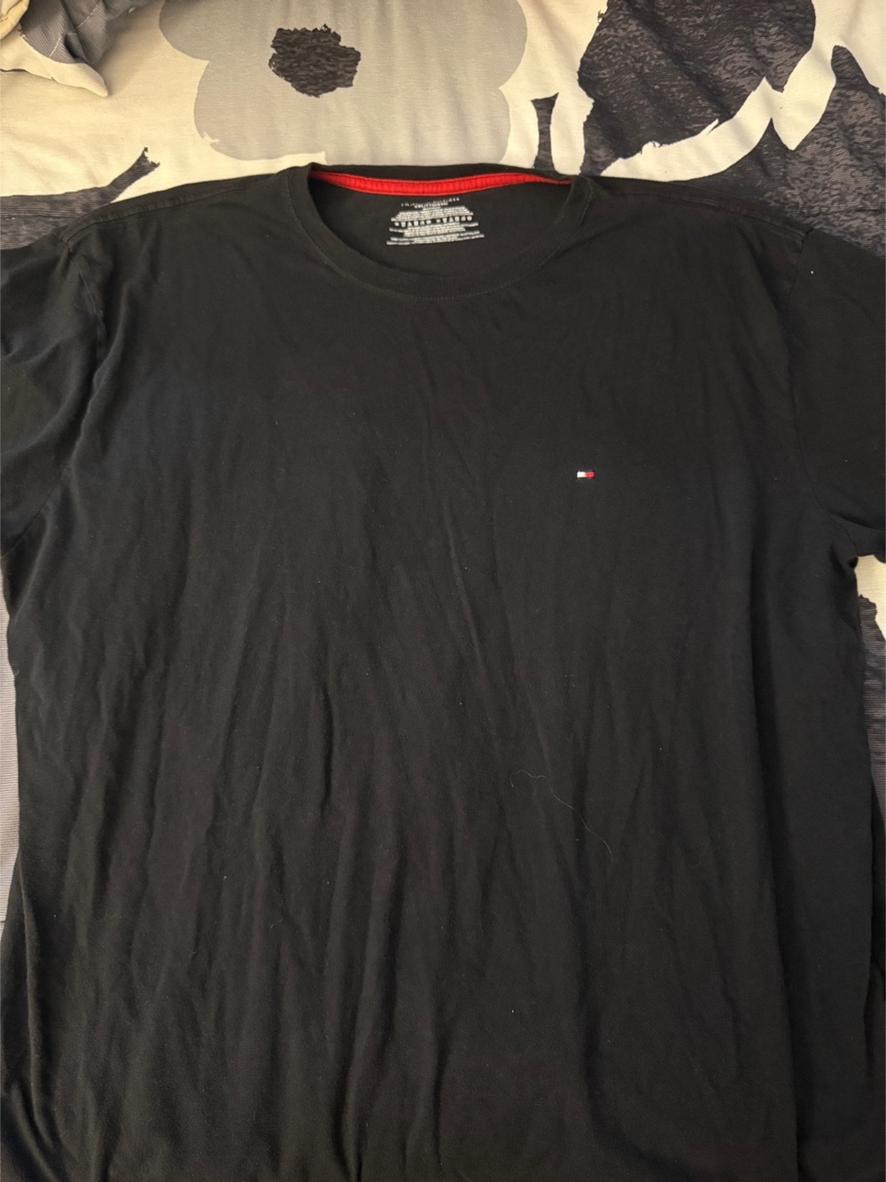 Tommy Hilfiger Men's Black Cotton Tee Size XXL